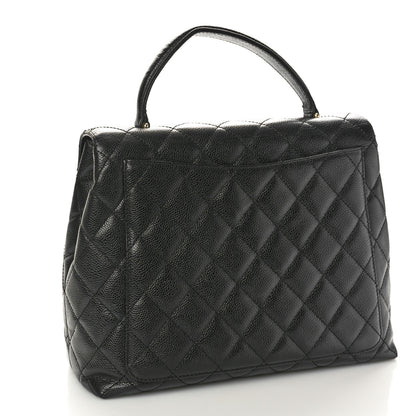 Chanel Caviar Quilted Jumbo Kelly Flap Black 3 of 11