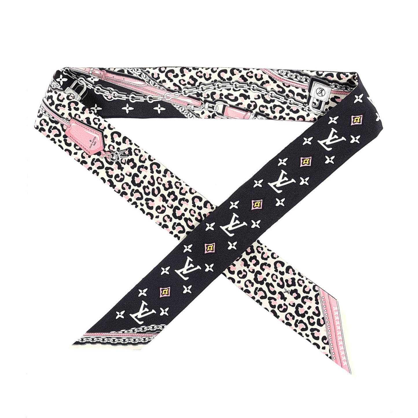 Silk Monogram Wild At Heart BB Bandeau Black