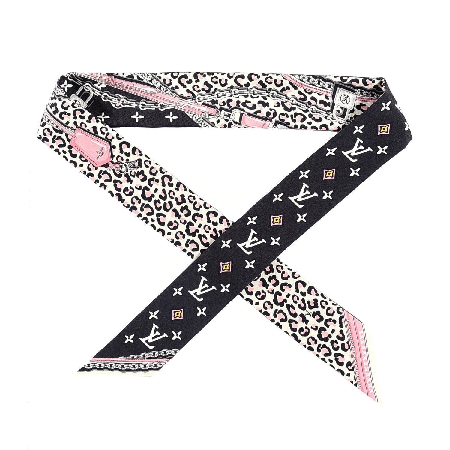 Louis Vuitton Silk Monogram Wild At Heart BB Bandeau Black 1 of 4