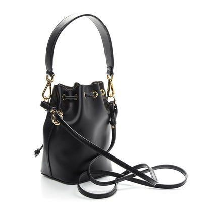 Fendi Vitello Liberty Lucido F is Fendi Mini Mon Tresor Bucket Bag Black 3 of 9