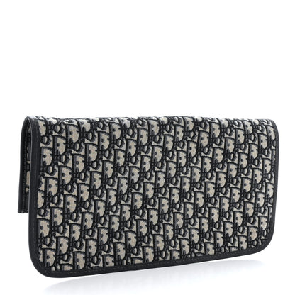 Christian Dior Oblique Fold Over Clutch Blue 3 of 11