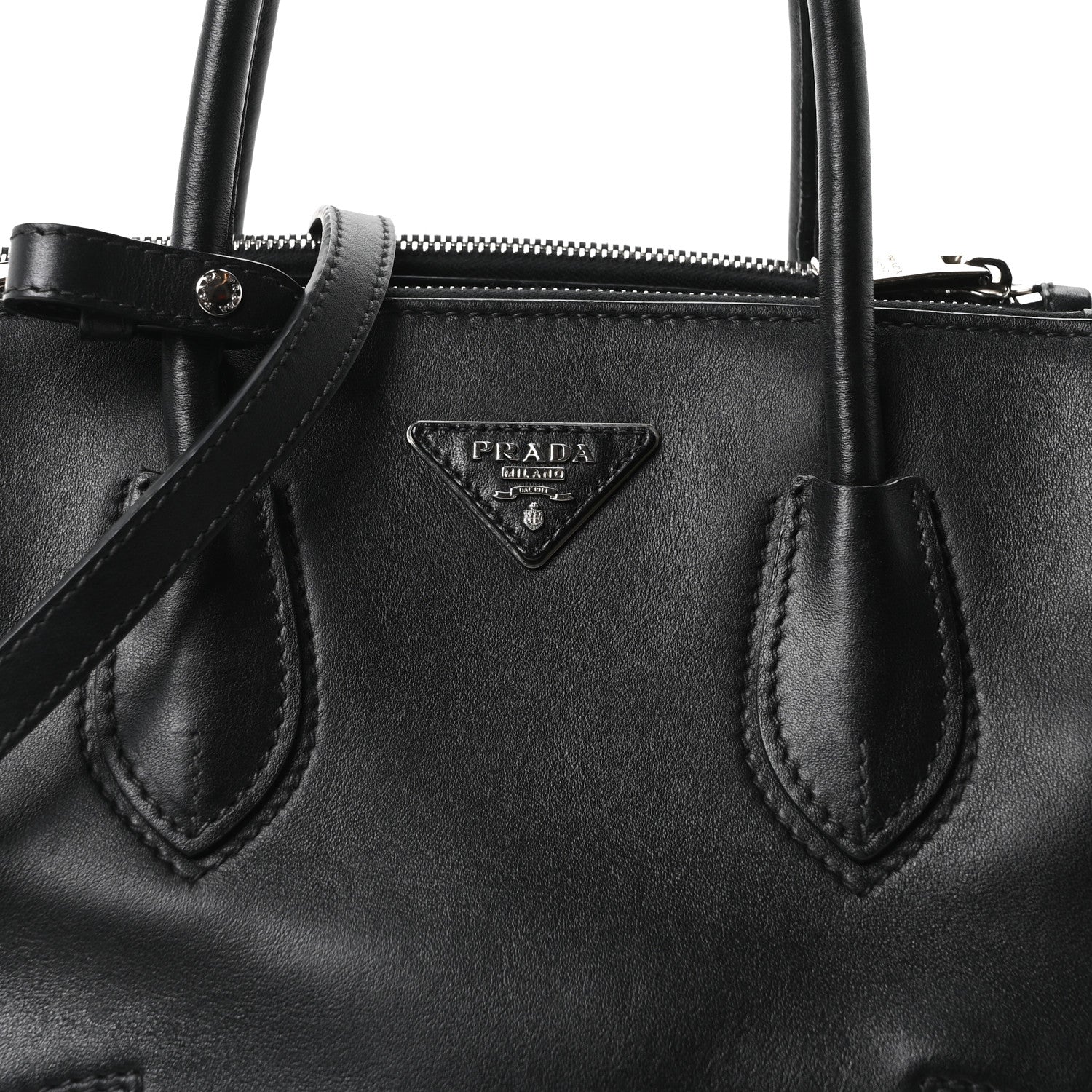 Prada City Calf Sport Twin Pocket Tote Black 8 of 10