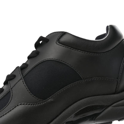 Chanel Fabric Calfskin Suede Mens CC Sneakers 42 Black 9 of 11