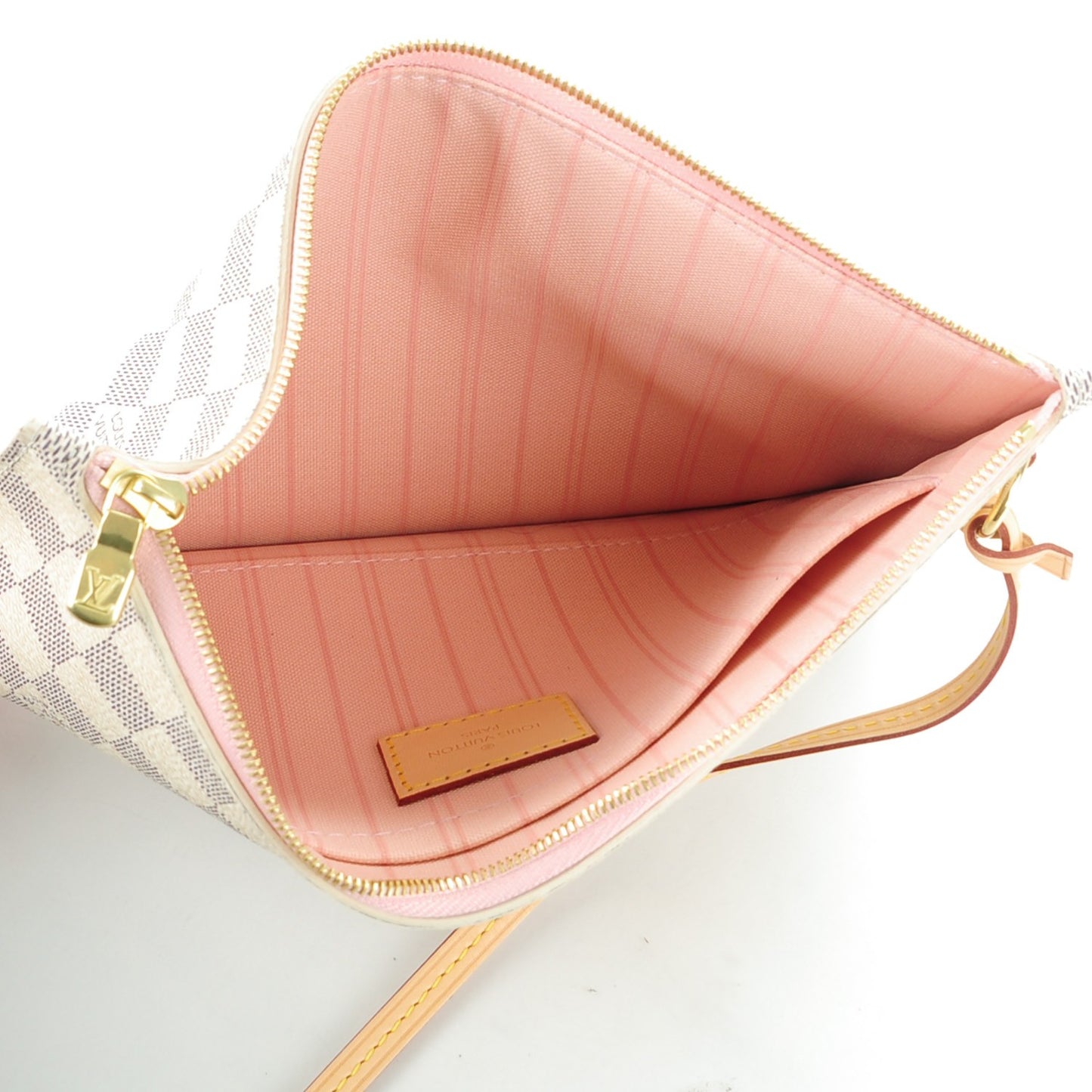 Damier Azur Neo Neverfull MM Rose Ballerine