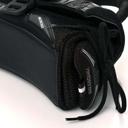 Balenciaga Faux Calfskin Fabric Small Sneakerhead Top Handle Bag Black 10 of 12