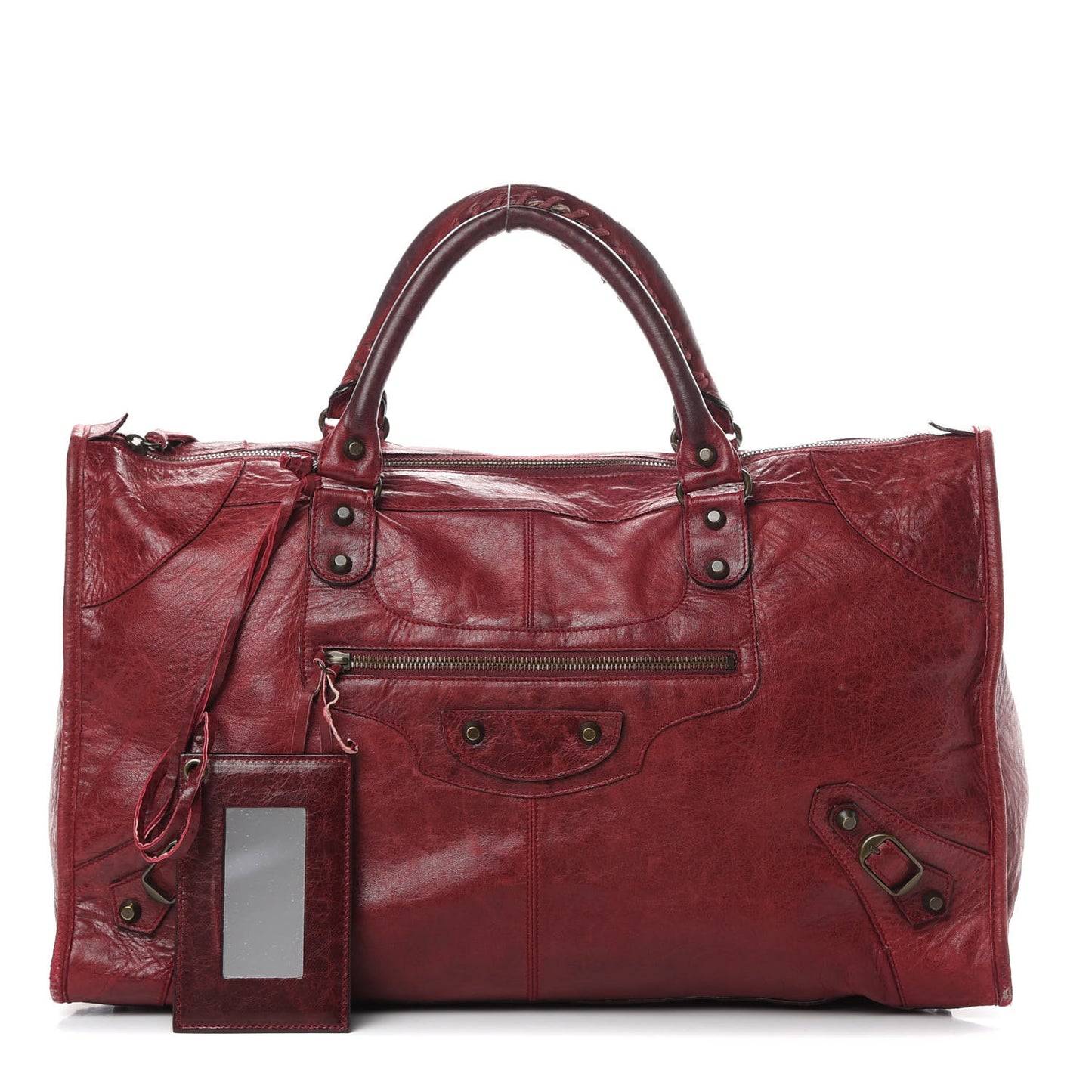 Agneau Classic Hardware Work Grenat