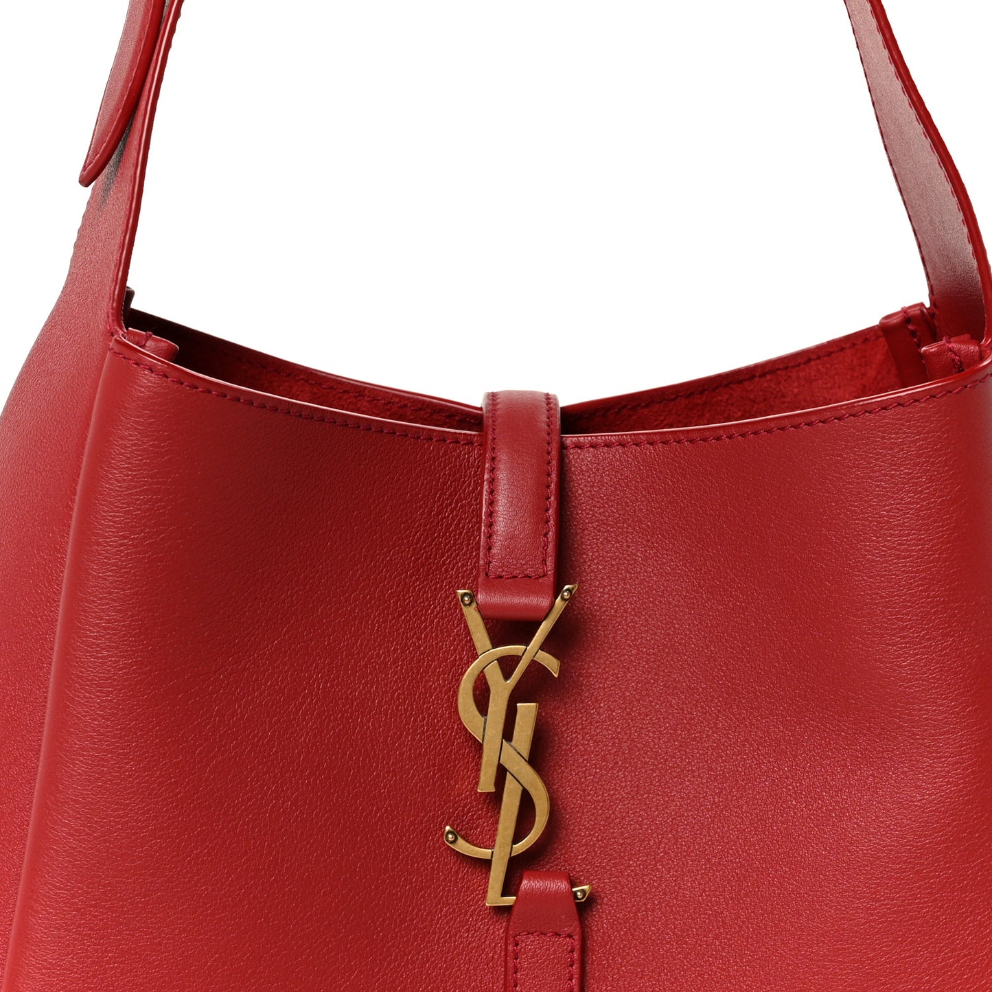 Smooth Calfskin Small Le 5 A 7 Soft Hobo Rouge Legion