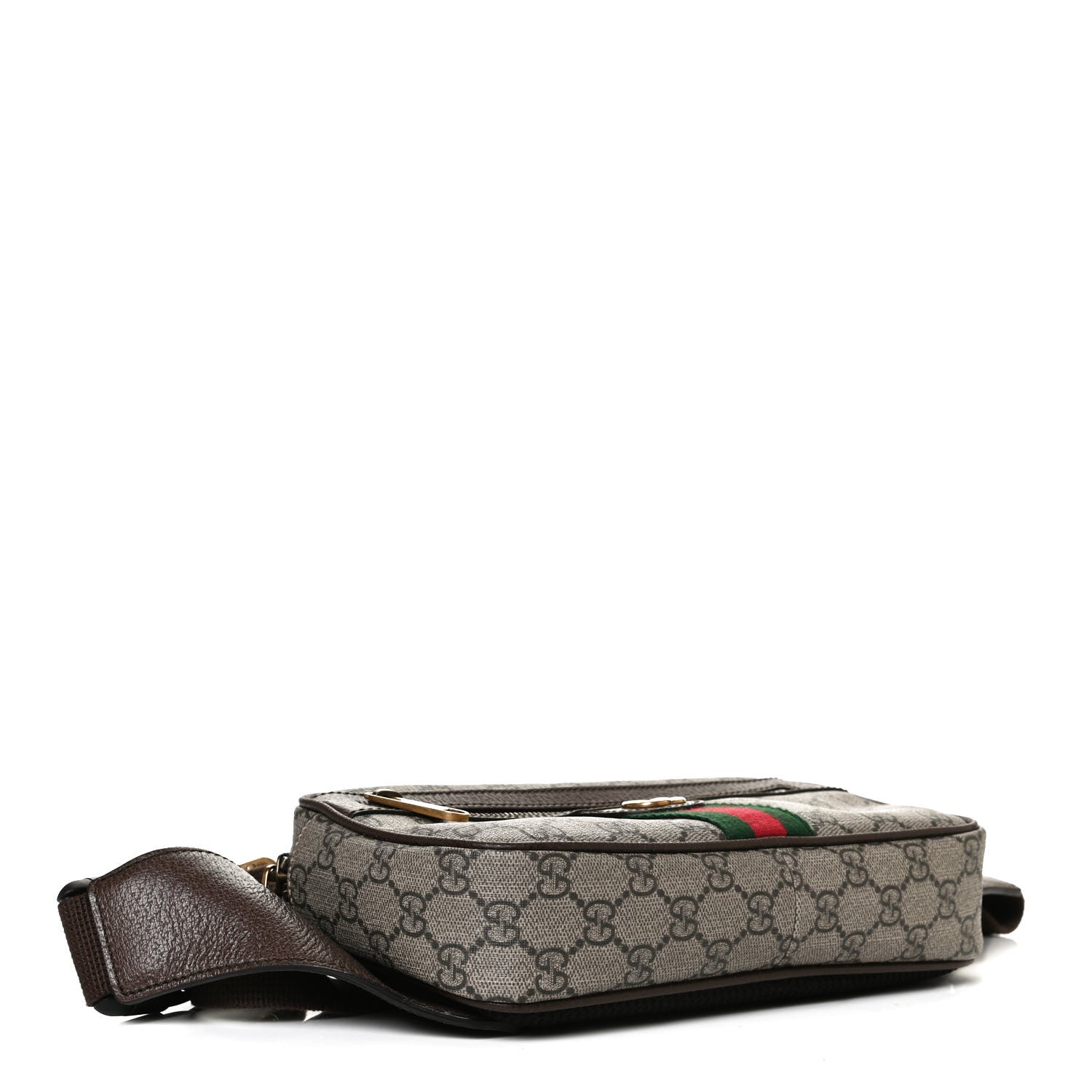 Gucci Soft GG Supreme Monogram Medium Ophidia Belt Bag Dark Brown 4 of 15