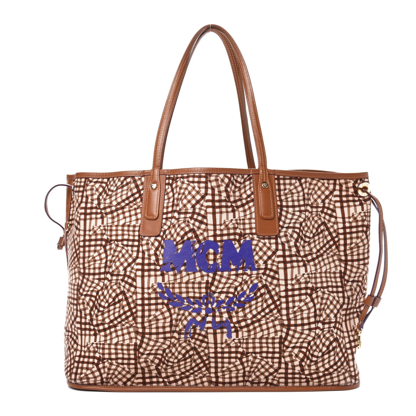 Visetos Large Liz Reversible Shopper Tote Cognac