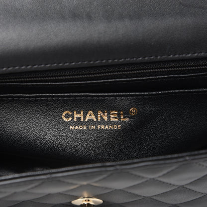 Chanel Lambskin Quilted Mini Rectangular Flap Black 5 of 12