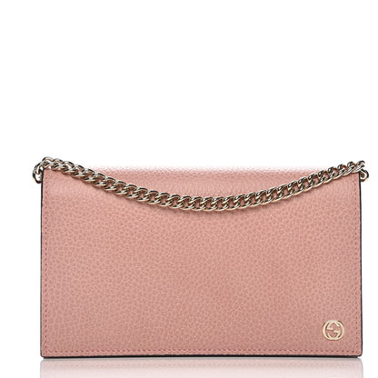 Gucci Dollar Calfskin Medium Betty Chain Wallet Soft Pink 1 of 9