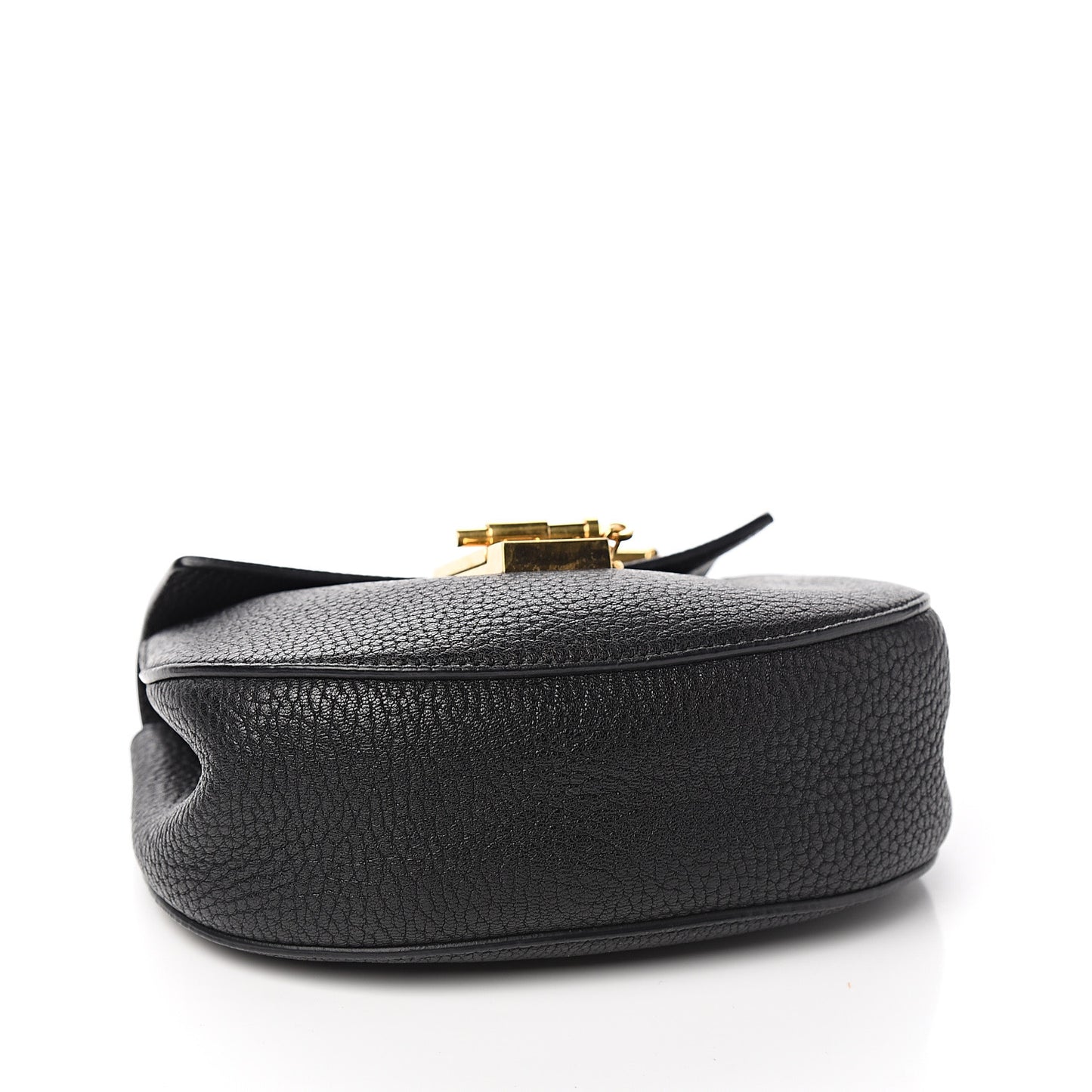 Grained Lambskin Mini Drew Shoulder Bag Black