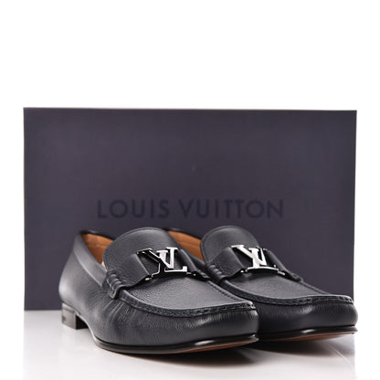 Louis Vuitton Calfskin Mens Montaigne Loafers 9.5 Marine 9 of 9
