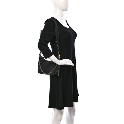 Prada Saffiano Lux Re-Edition 2005 Shoulder Bag Black 2 of 15
