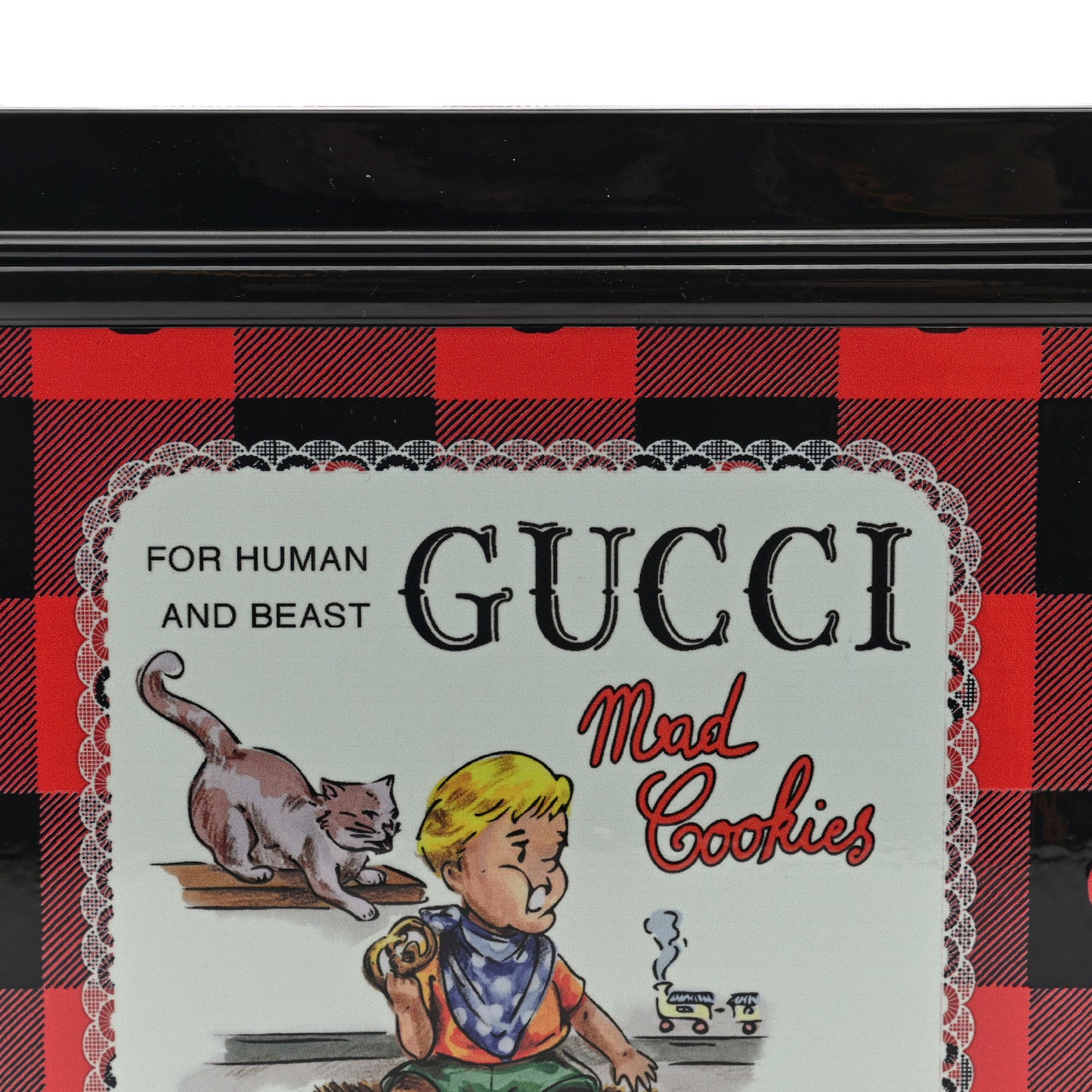 Metal Enamel Mad Cookies Top Handle Bag Multicolor