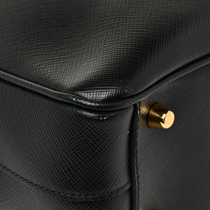 Prada Saffiano Lux Bauletto Black 7 of 13