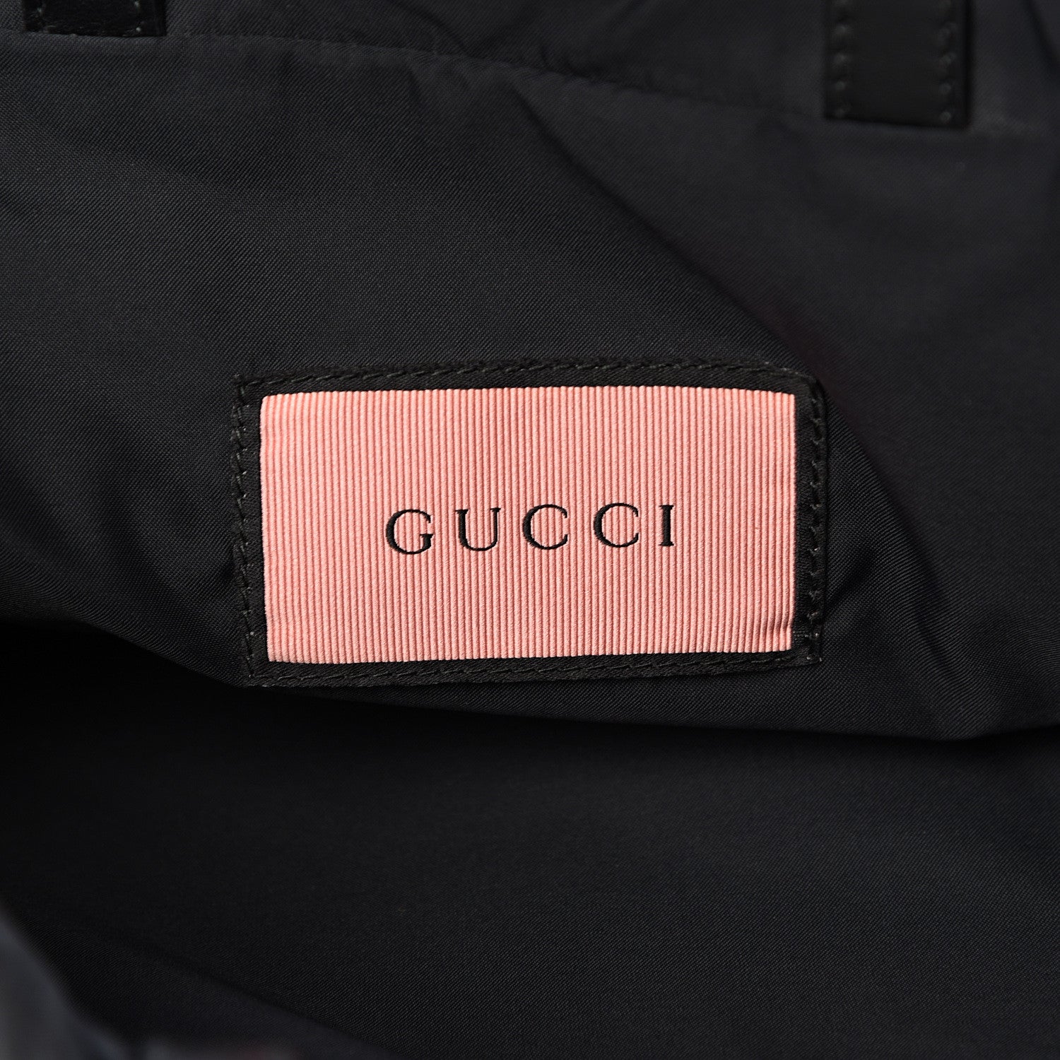 Gucci Calfskin Small GucciGhost Drawstring Backpack Black 5 of 10