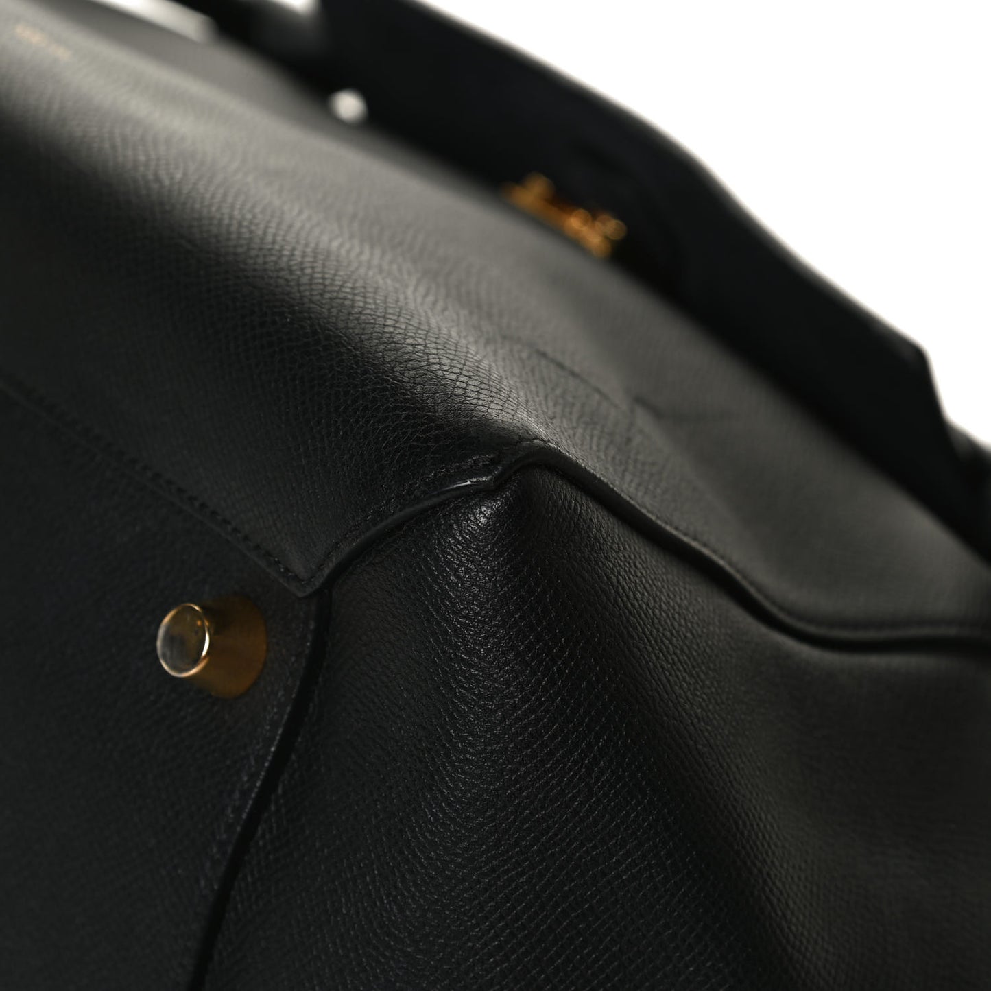Grained Calfskin Small Belt Bag Black