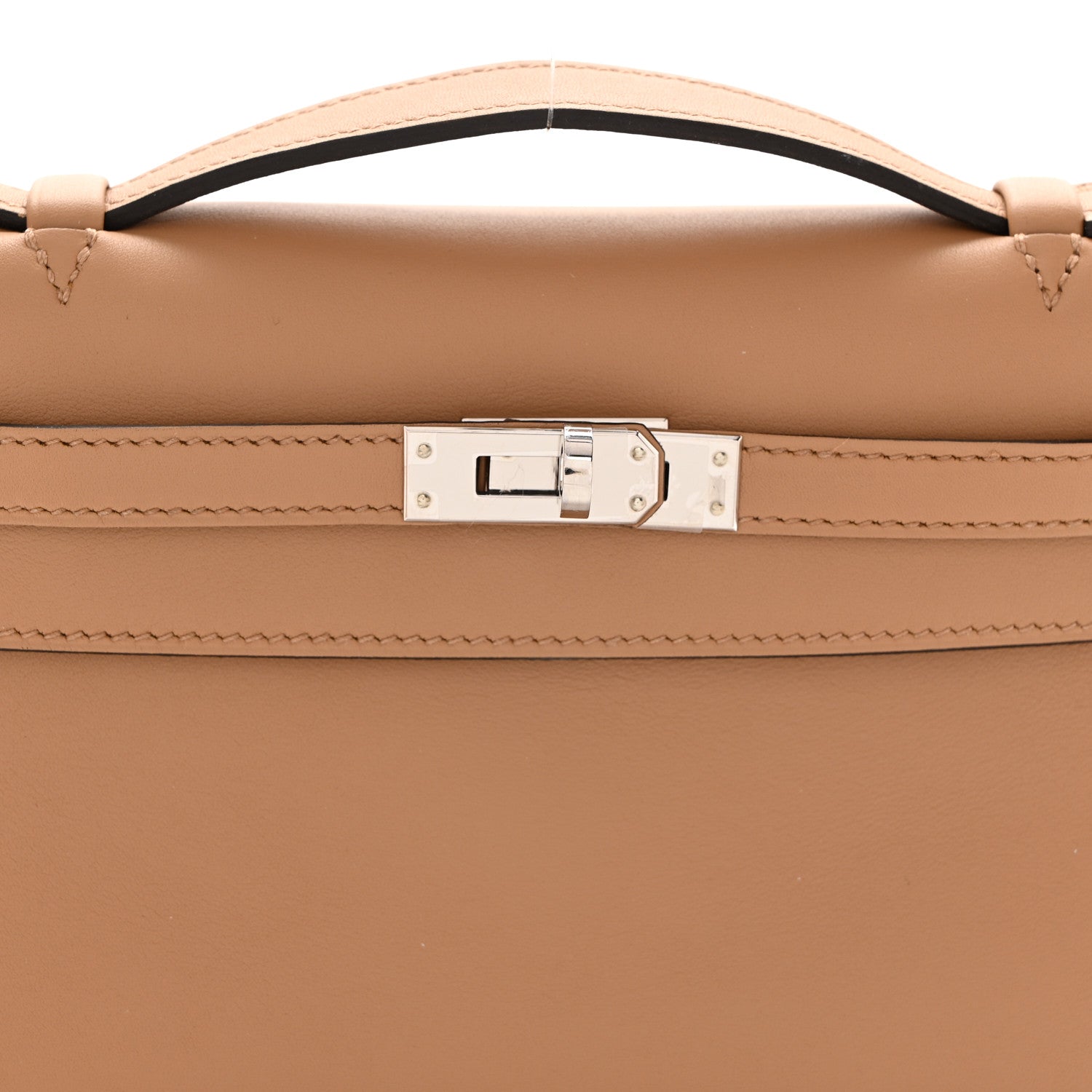 Hermes Swift Kelly Pochette Clutch Chai 7 of 9