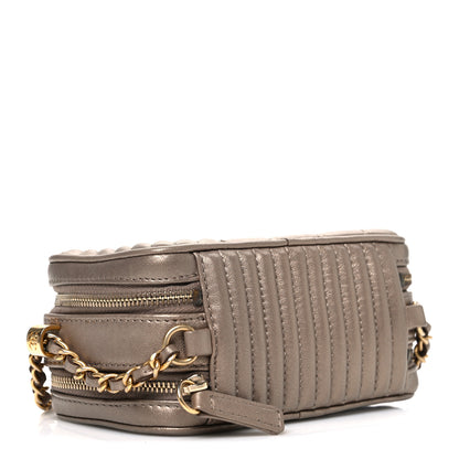 Chanel Metallic Lambskin Mini Coco Boy Camera Case Dark Gold 4 of 10
