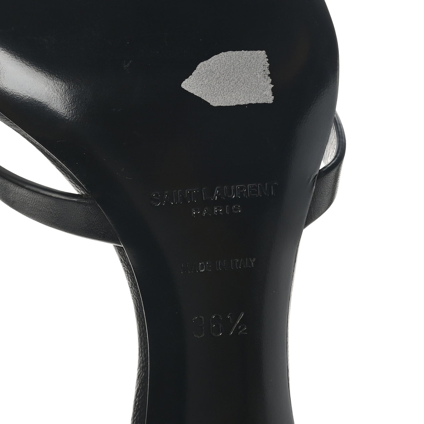 Calfskin Carla 60 Mule Sandals 36.5 Black