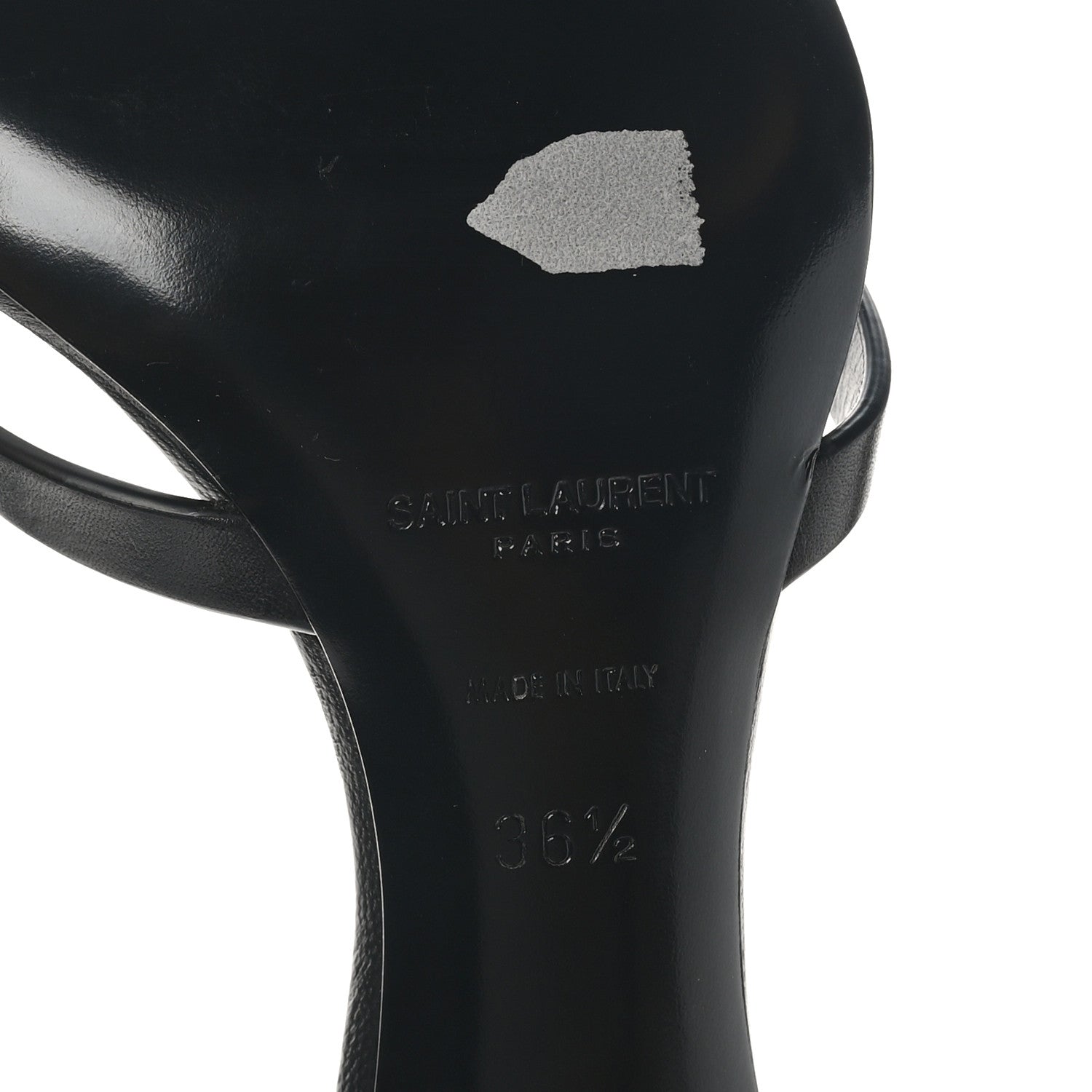 Saint Laurent Calfskin Carla 60 Mule Sandals 36.5 Black 8 of 10