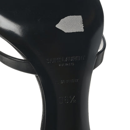 Saint Laurent Calfskin Carla 60 Mule Sandals 36.5 Black 8 of 10