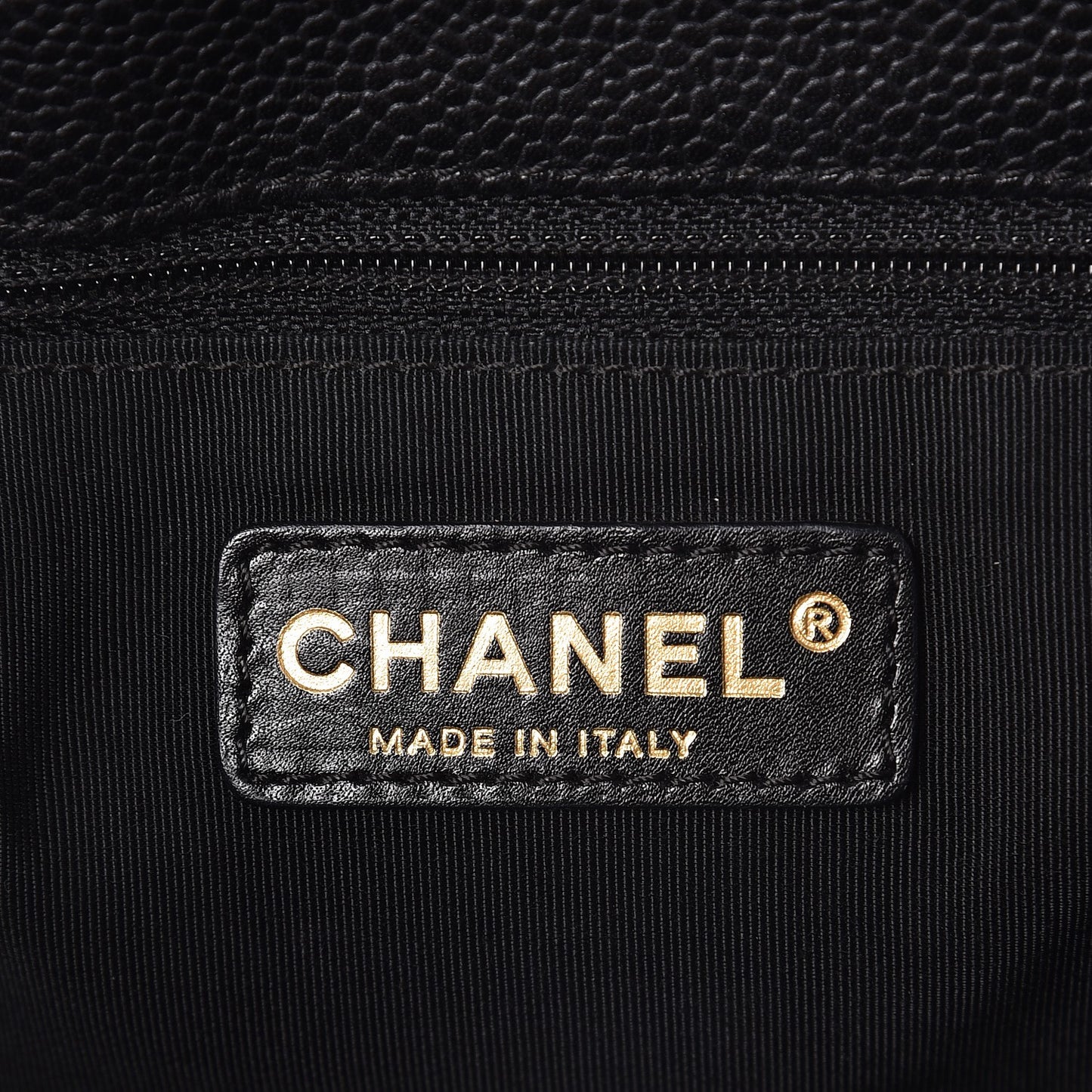 Caviar Quilted Grand Shopping Tote GST Black