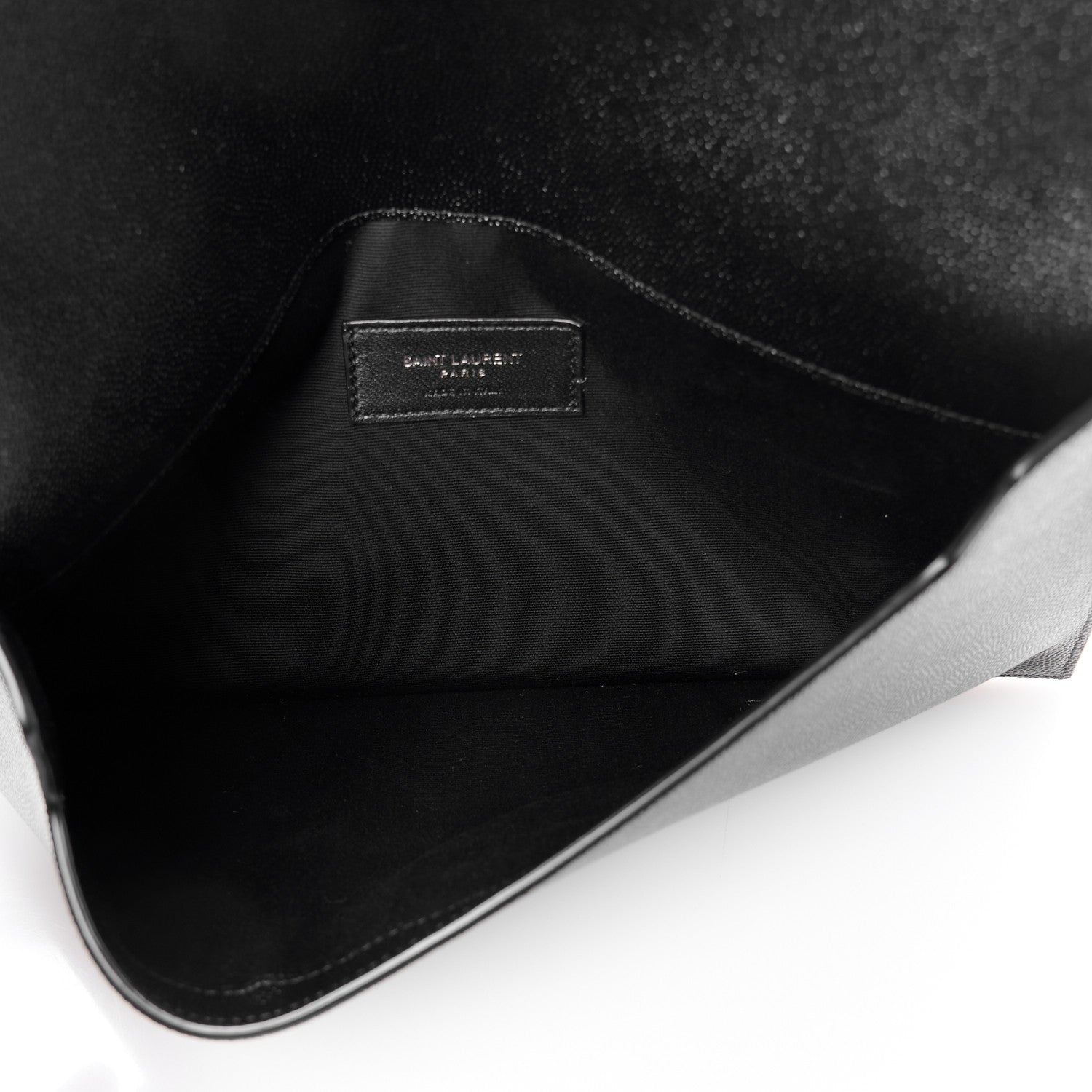 Saint Laurent Grain De Poudre Monogram Uptown Pouch Black 5 of 8