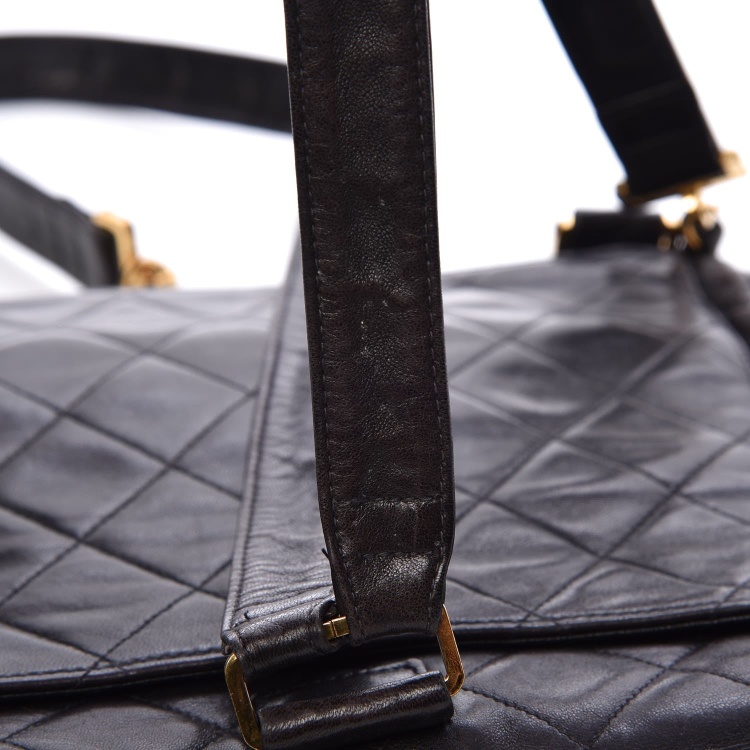 Chanel Lambskin Quilted Backpack Black 8 of 9
