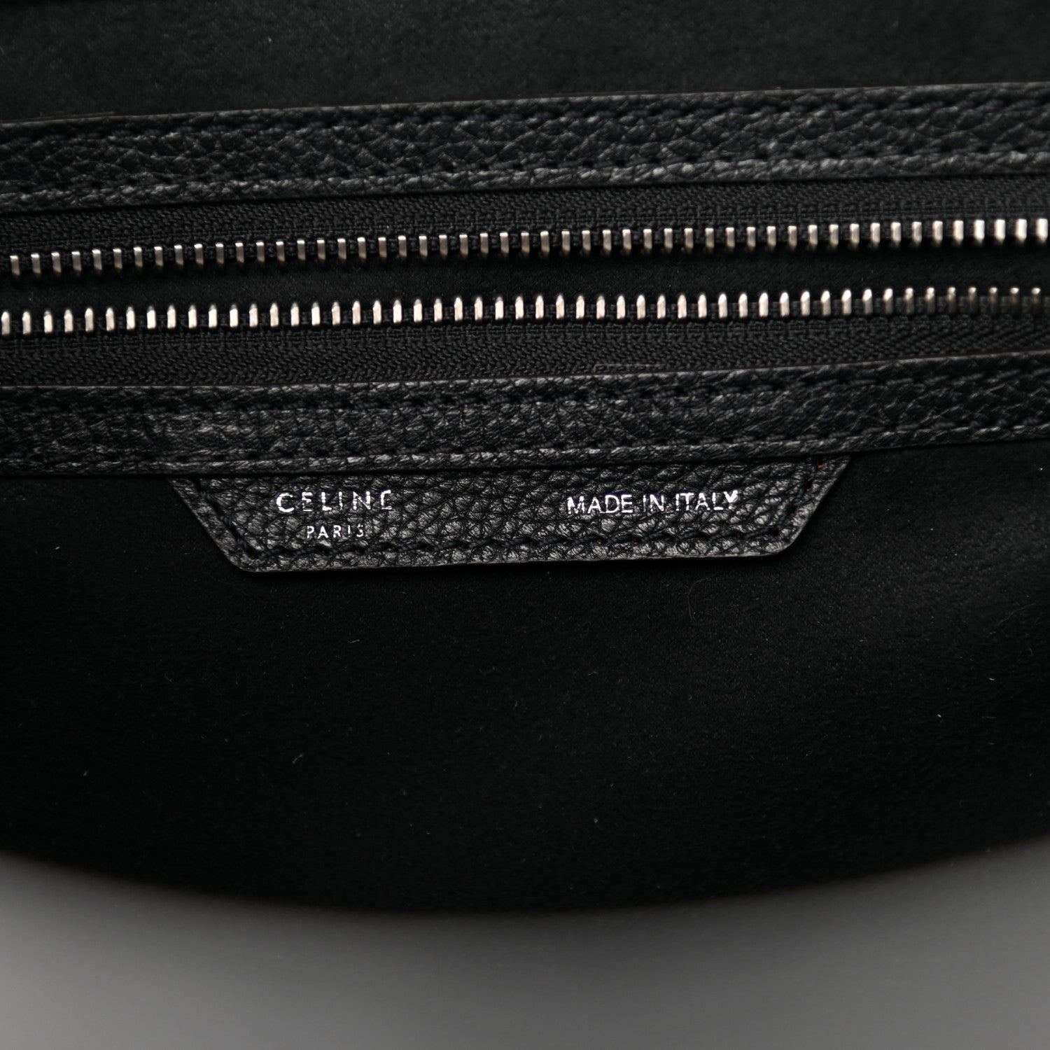 Celine Drummed Calfskin Mini Luggage Black 6 of 15