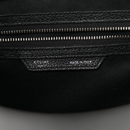 Celine Drummed Calfskin Mini Luggage Black 6 of 15