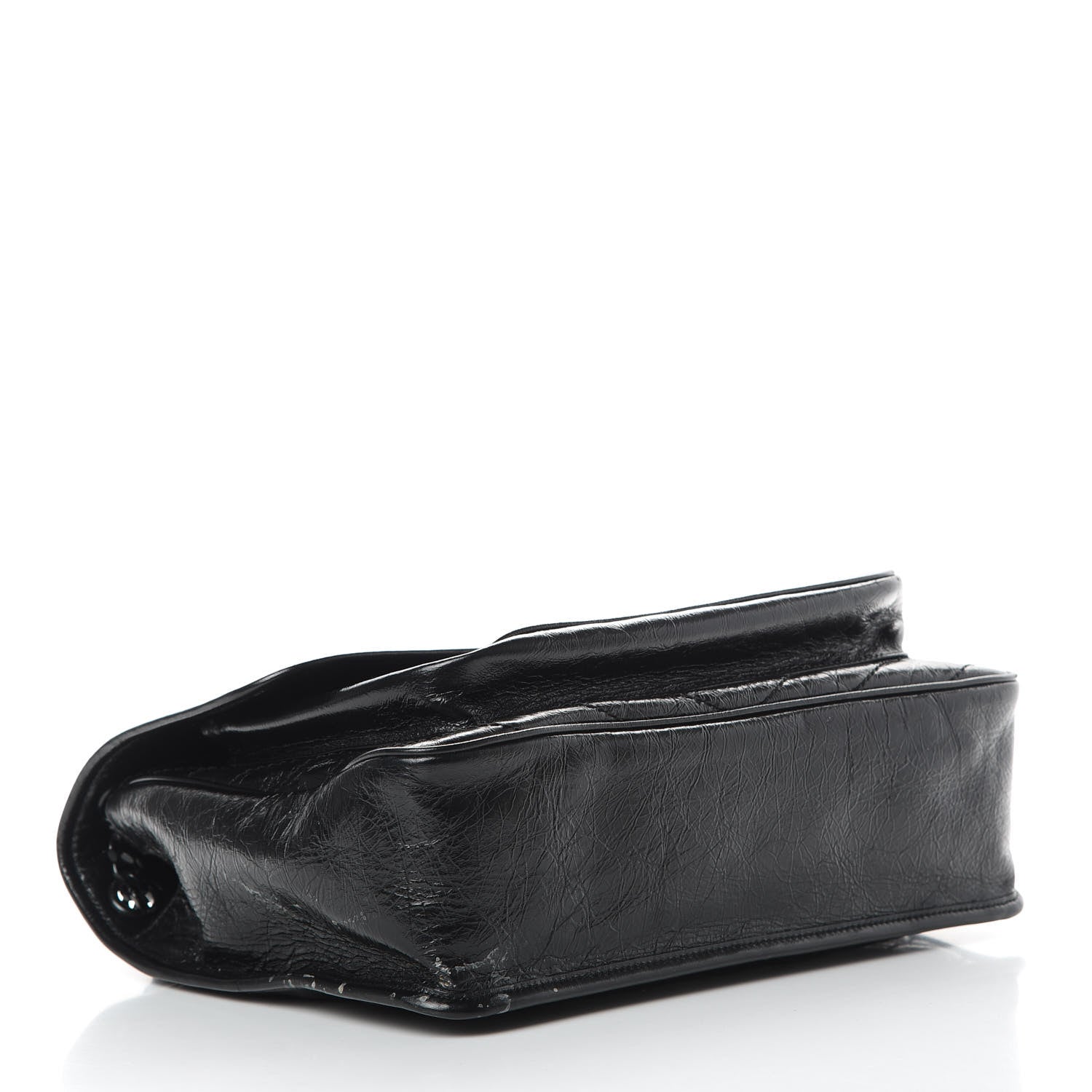 Saint Laurent Crinkled Calfskin Matelasse Monogram Large Niki Chain Satchel Black 4 of 20