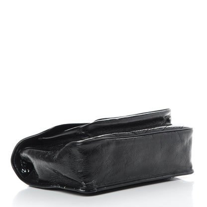 Saint Laurent Crinkled Calfskin Matelasse Monogram Large Niki Chain Satchel Black 4 of 20