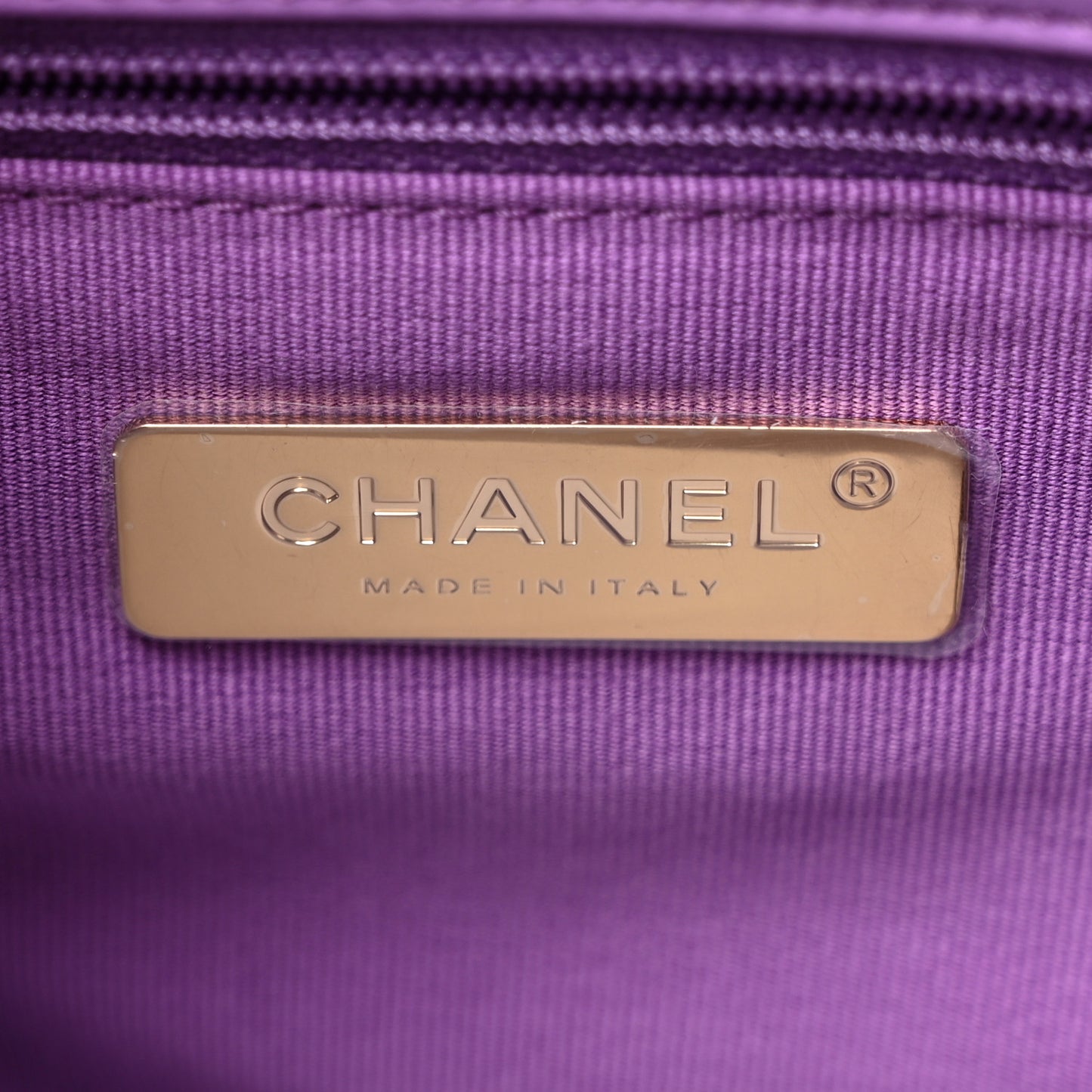 Lambskin Quilted Medium Chanel 19 Flap Light Purple