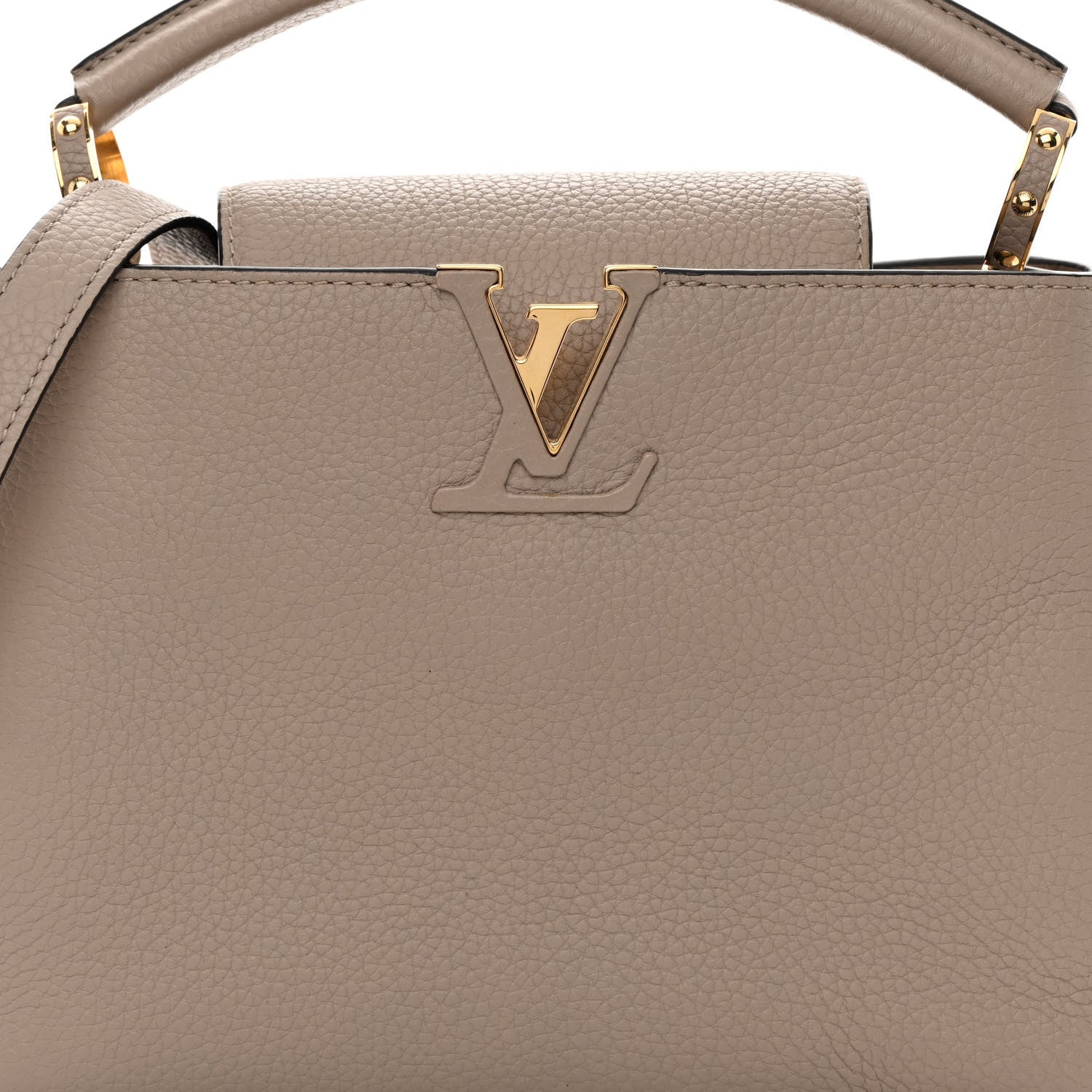 Louis Vuitton Taurillon Capucines BB Galet 7 of 12