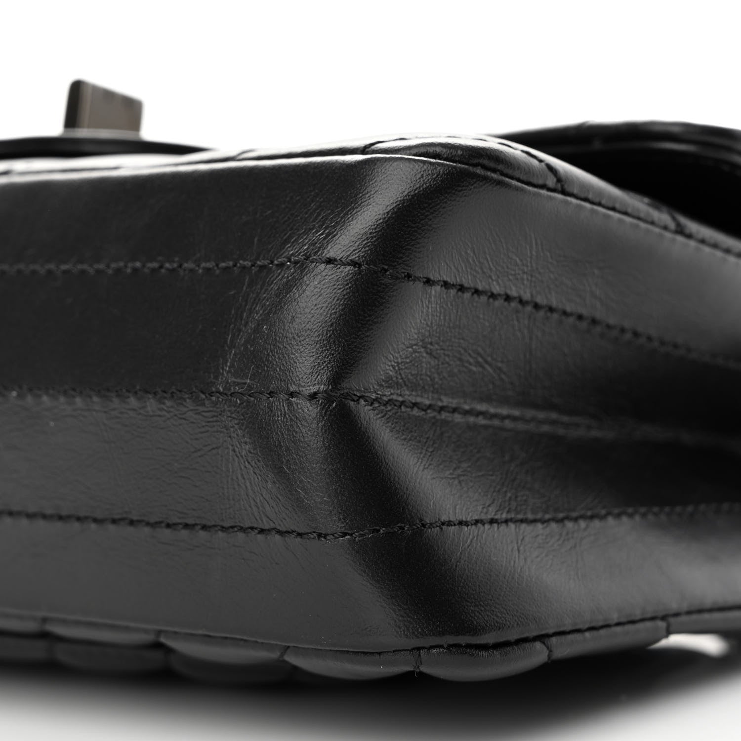 Chanel Aged Calfskin Chevron Quilted 2.55 Reissue Mini Flap So Black 10 of 12