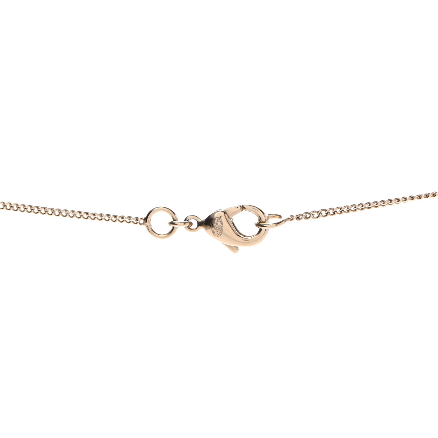 Crystal CC Pendant Necklace Gold