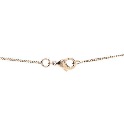 Chanel Crystal CC Pendant Necklace Gold 4 of 5