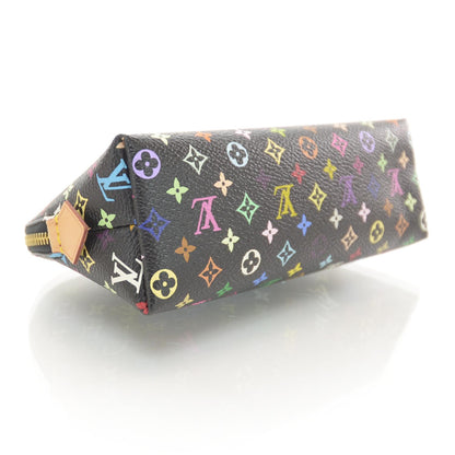 Louis Vuitton Monogram Multicolor Cosmetic Pouch Black Grenade 4 of 7