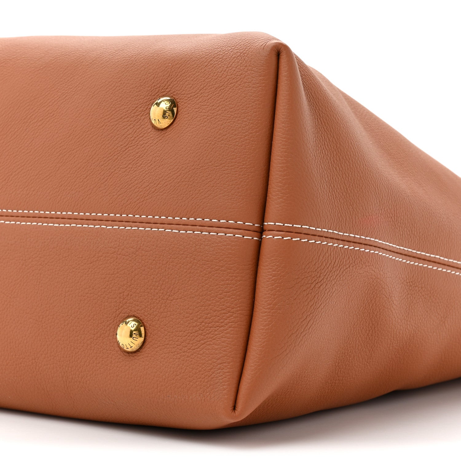 Louis Vuitton LOUIS VUITTON Grained Calfskin Low Key Hobo MM Cognac 10 of 11