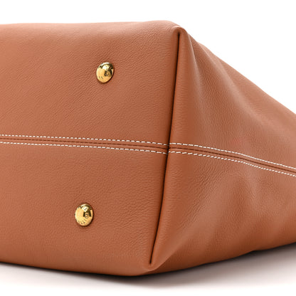 Louis Vuitton LOUIS VUITTON Grained Calfskin Low Key Hobo MM Cognac 10 of 11
