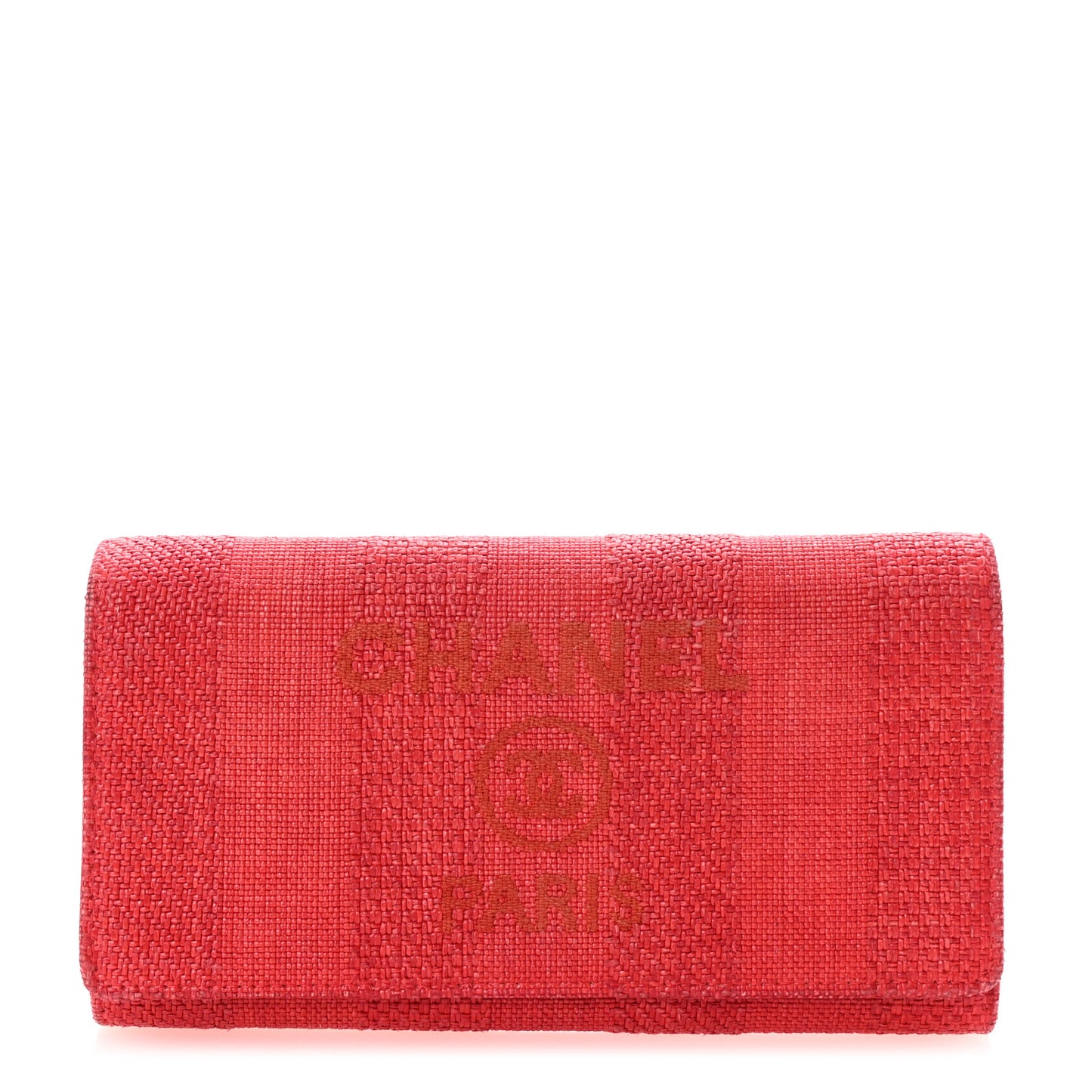 Canvas Deauville Flap Wallet Red