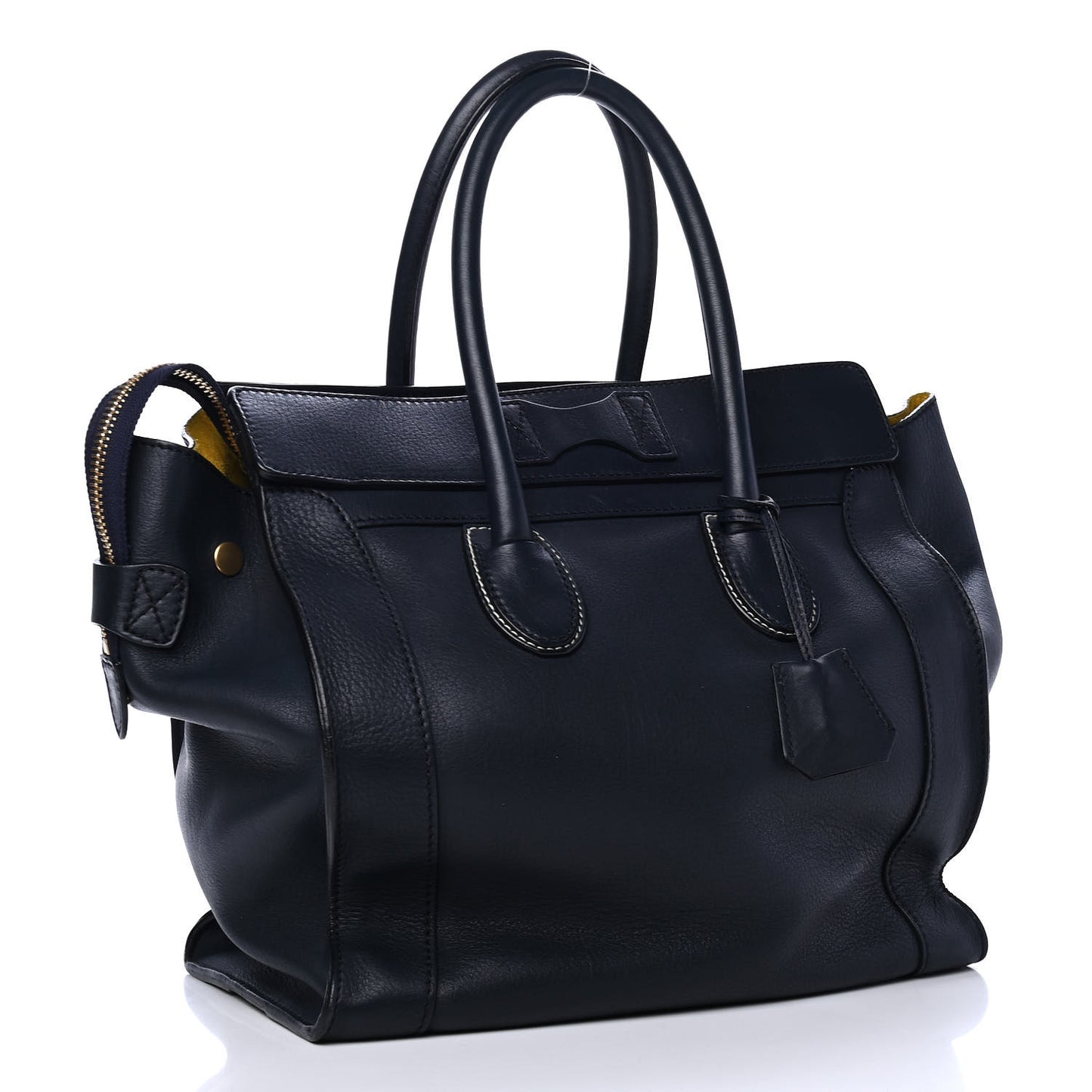 Smooth Calfskin Mini Envelope Luggage Navy