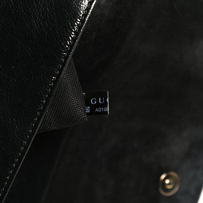 Gucci Soft Patent Medium Soho Clutch Black 8 of 13