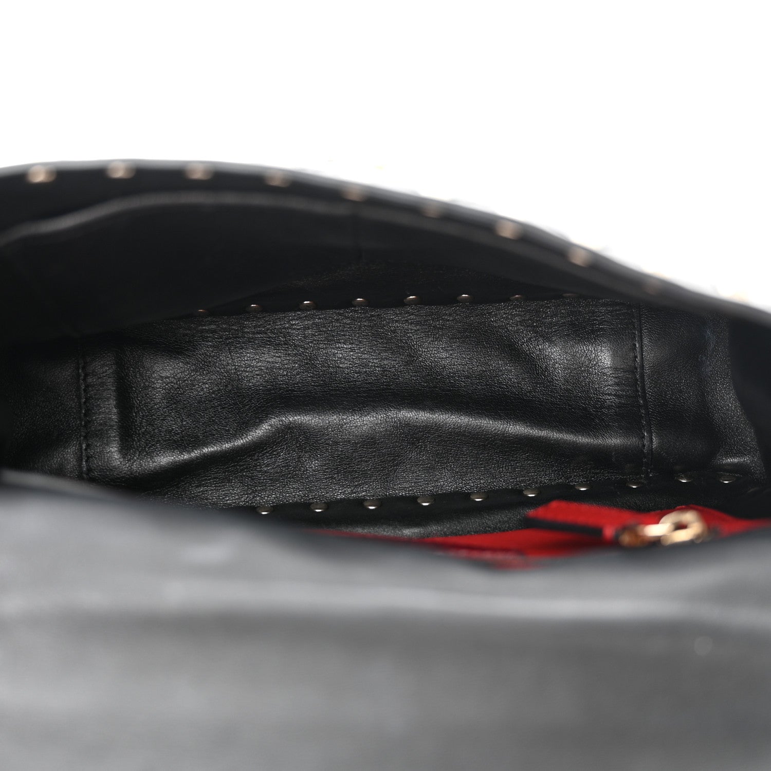 Valentino Garavani Nappa Medium Rockstud Spike Shoulder Bag Black 5 of 12