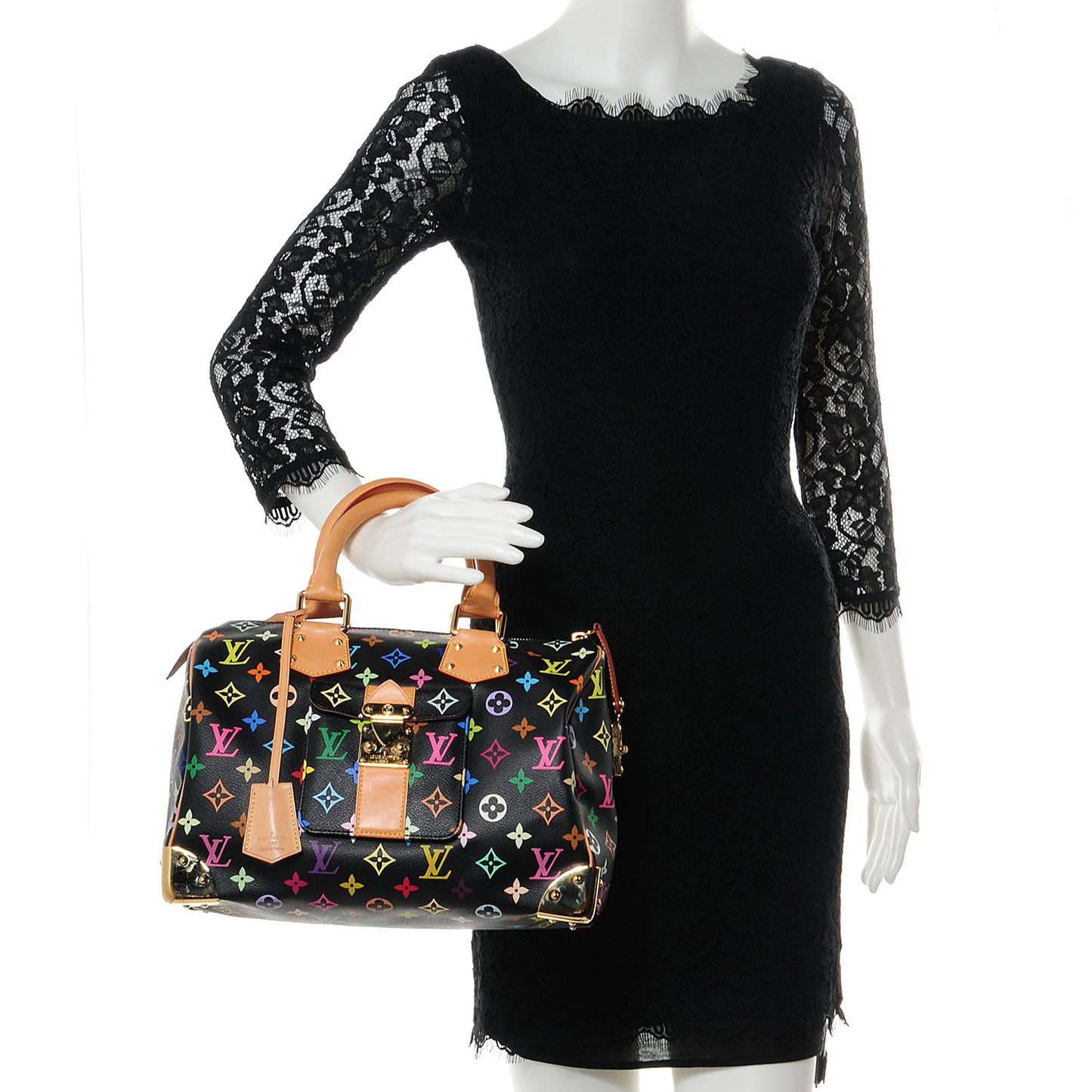 Monogram Multicolor Speedy 30 Black
