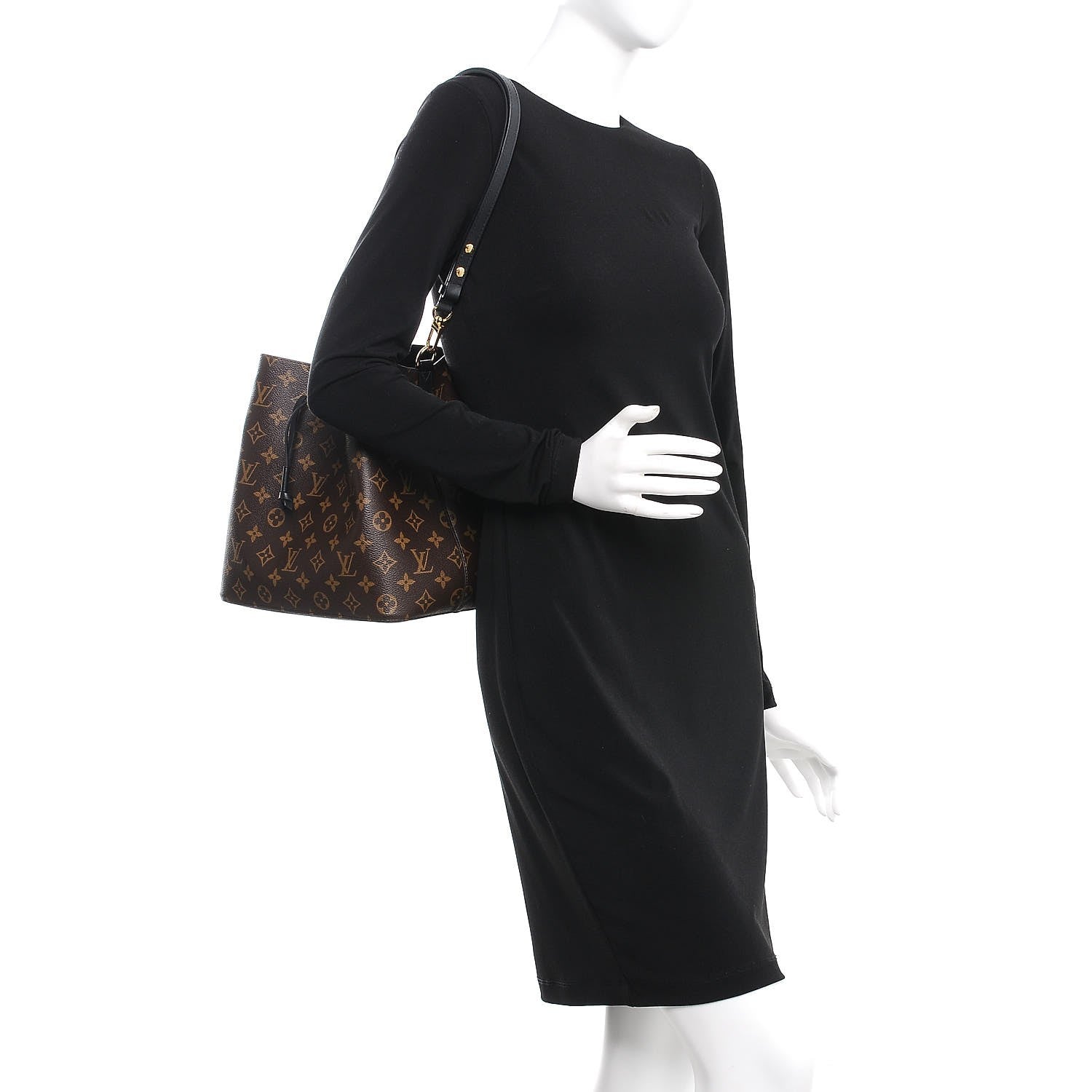 Louis Vuitton Monogram Neonoe MM Black 2 of 9