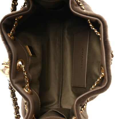 Chanel Pony Hair Mini Chanel 25 Handbag Dark Khaki 5 of 11