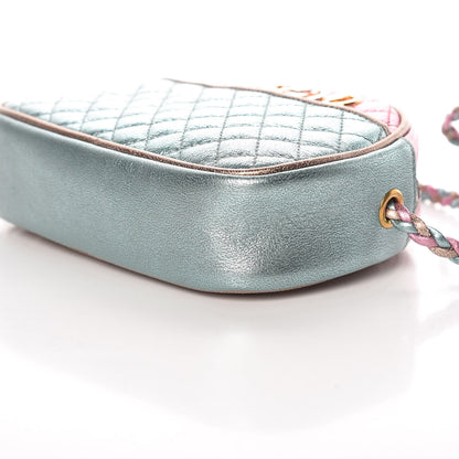 Gucci Laminated Nappa Trapuntata Mini Zumi Dome Shoulder Bag Rosa Lago Rame 9 of 10